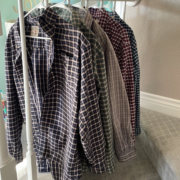 EUC Bundle of 5 RedHead long sleeve button down shirts excellent used condition - Picture 2 of 13